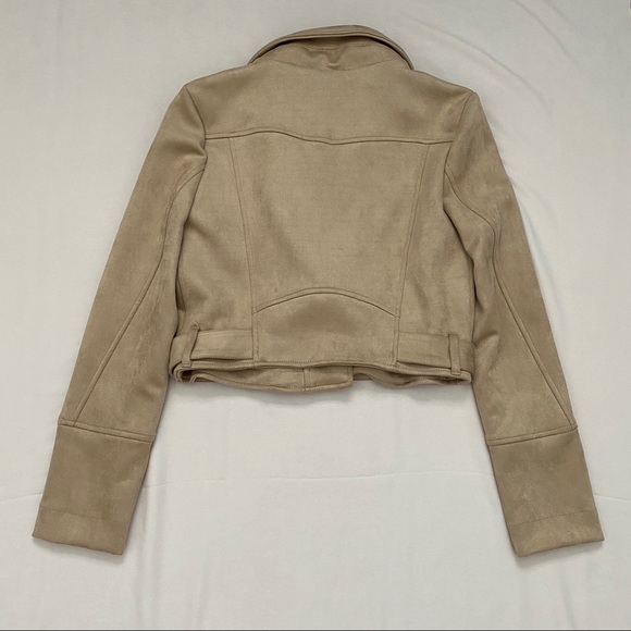 Forever21 Belted Faux Suede Moto Jacket - Picture 4 of 6